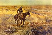 Charles M Russell The Wagon Boss oil painting artist